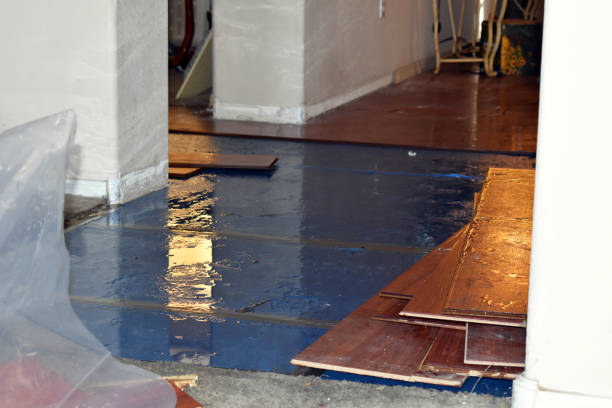 Professional Burst Pipe Cleanup technician working in Franklinton, NC